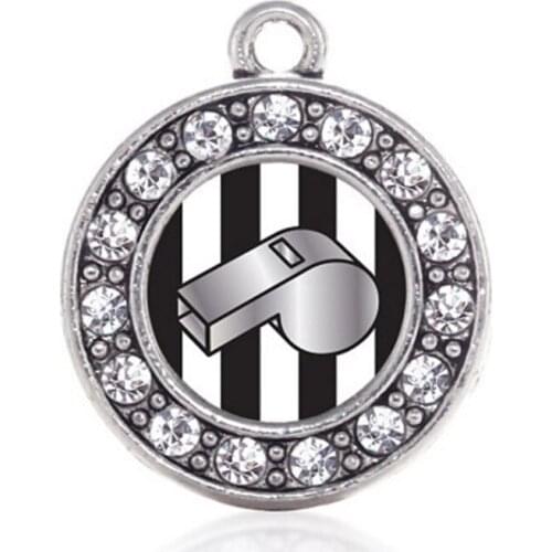 Show off your love for in style Classic Circle REFEREE CIRCLE CHARM