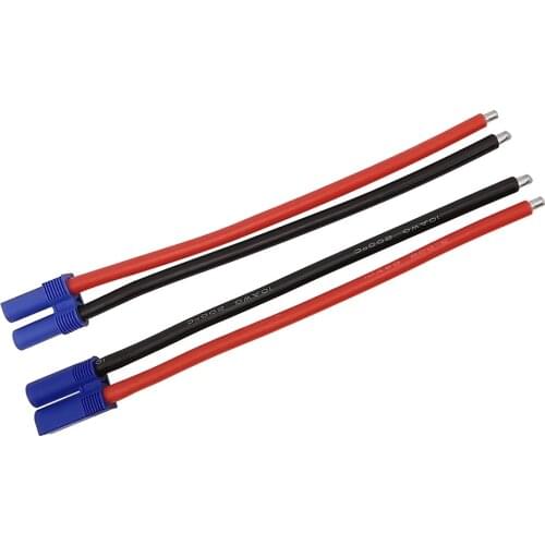 10AWG Silicone Cable EC5 15cm 30cm 50cm Male Plug / Female Jack Wire Connector for RC Battery Toys Pigtail Wire Length