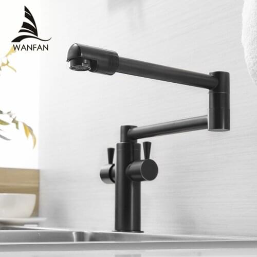 Water Taps Water Mixer Brass Material Mixer Faucet Kitchen Sink Faucet Kitchen Water Mixer Top Quality 720 Rotate Crane WF-9912