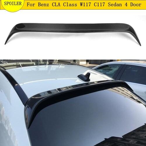 For Benz CLA Spoiler CLA45 W117 Rear Carbon Fiber top wings Spoiler rear wing lip for CLA 200 250 260 2013 2014 2015 2016 - 2018