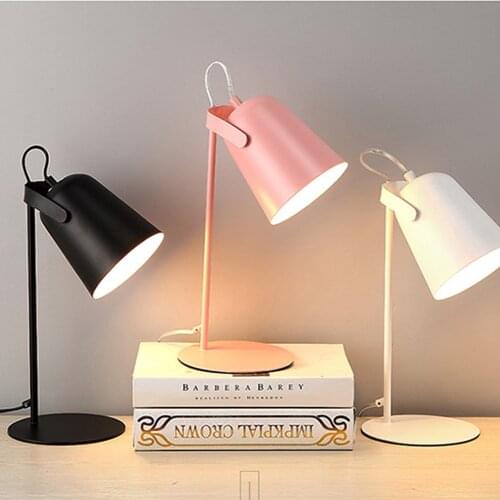 LED Desk Lamp For Reading 3 Colors Lighting Eye Protection Office Reading Lamp For Bedroom Bedside EU Plug LED Desk Lamp