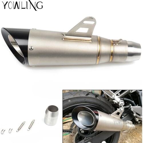 Universal 51MM Modified Motorcycle Exhaust Muffler Dirt Street Bike Scooter ATV Exhaust Muffler Silencer