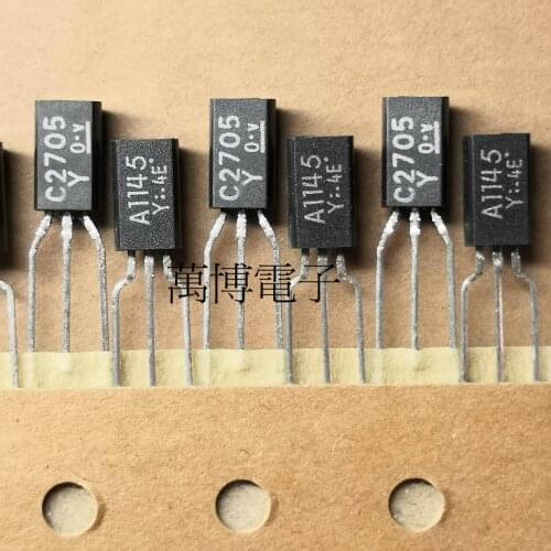 10Pairs Medium Power Audio Amplifier Tube 2SA1145-Y 2SC2705-Y A1145 C2705 Y File Copper Feet