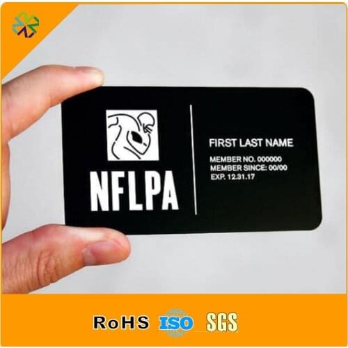 100pcs/lot)OEM custom factory price plated with matte black background CEO metal business cards