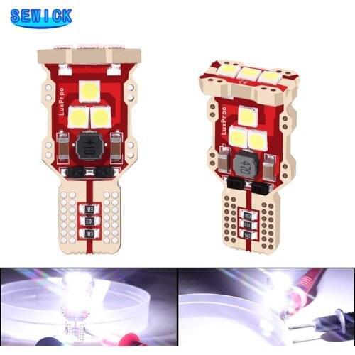500Pcs Universal Automobile LED Brake Light Trunk Cargo Area Light 921 912 T15 LED Back Up Reverse Light Bulbs 6000K Xenon White