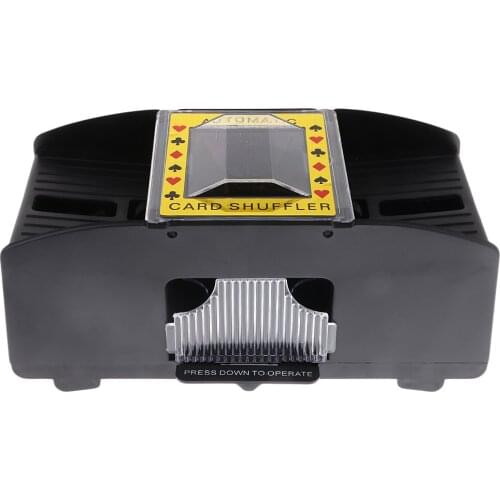 Automatic Poker Card Shuffler Battery Operated Casino Fun Game 1-2 Decks Playing Shuffling Machine Gift