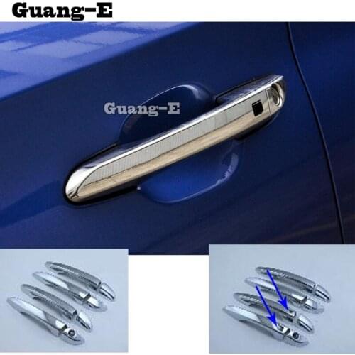 Car Styling Detector Inner Sticker Frame Lamp Trim ABS Chrome Door Handle 8pcs For Hyundai Tucson 2019 2020