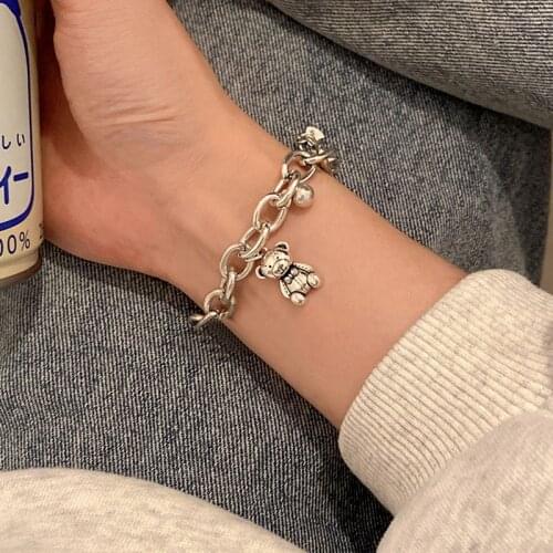 Cubs Punk Alloy Chunky Thick Miami Curb Cuban Bracelets Bangles Punk Metal Twisted Rope Chain Bracelet Jewelry Gift