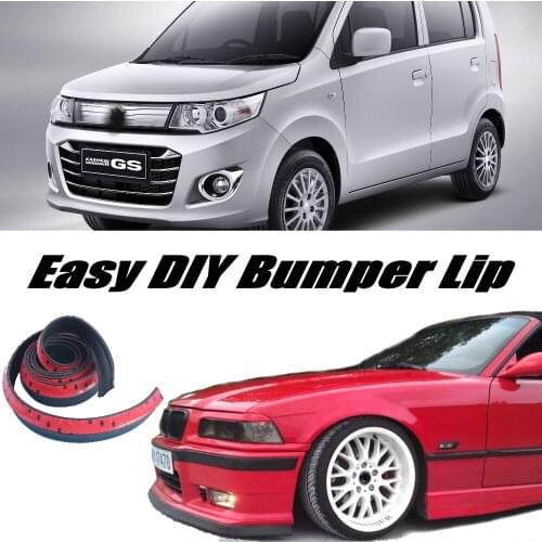 NOVOVISU Bumper Lip Deflector Lips For Suzuki Karimun Wagon R / Solio Front Spoiler Skirt For Car Tuning / Body Kit / Strip
