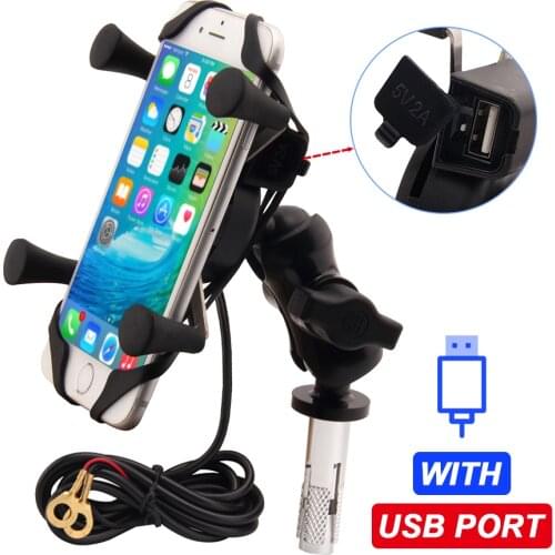 For BMW S1000RR 2010-2020 18 19, HP4 2012-2014 Phone Holder Motorcycle GPS Navigation Bracket USB Charger S 1000RR