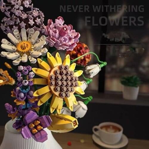 Sembo Kids Building Toys Girls Blocks Flowers Puzzle Womens Gift 601232 601233 601234 601241 - 601255