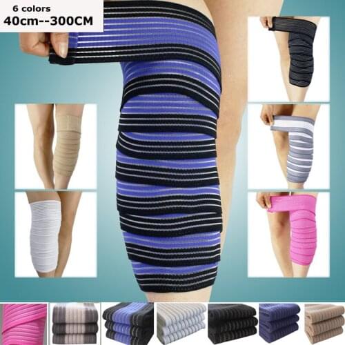 40-300cm Elastic Bandage Compression Knee Support Sports Strap Knee Protector Bands Ankle Leg Elbow Wrist Calf Brace Safety Band