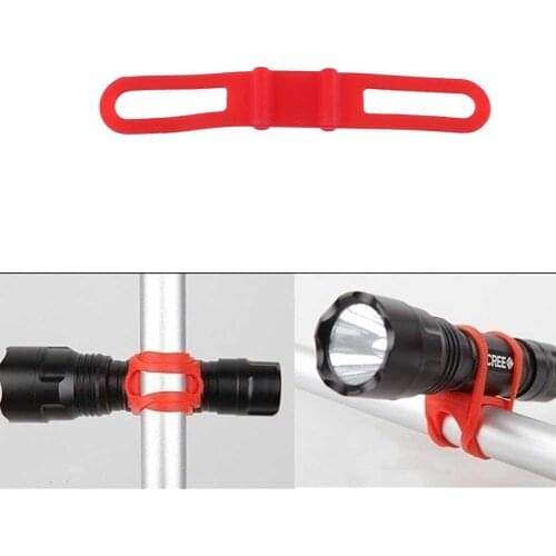 Elastic Cycling Light Holder Bicycle Handlebar Silicon Strap Flashlight Bands Phone Fixing Tie Rope Bicicleta Torch Bandages