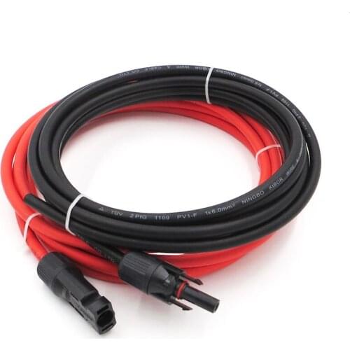 2/4/6awg Solar Photovoltaic Cable Connector Photovoltaic Extension Cord