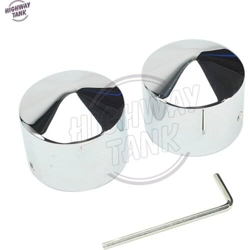 Chrome Motorcycles Front Axle Nut Cover Bolt case for Harley Dyna Touring Softail Glide FL XL883 1200