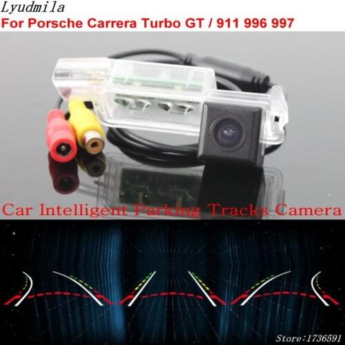 Lyudmila Car Intelligent Parking Tracks Camera FOR Porsche Carrera Turbo GT/ 911 996 997 Car Back up Reverse Rear View Camera