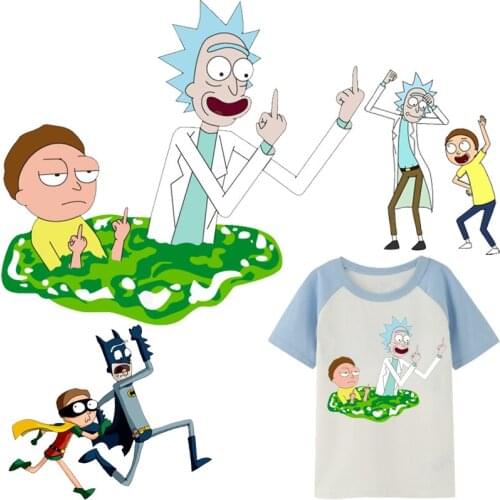 Cartoon anime Patches cute thermal Stickers on Clothes fabric Iron-on Transfers for Clothing Thermoadhesive Patch diy Applique