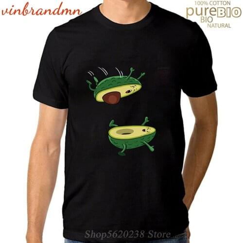 Newest Fashion The avocado jump sex T shirt men Funny sexy avocado T-shirt Comic kamasutra gag tshirt humor food meme tee shirt
