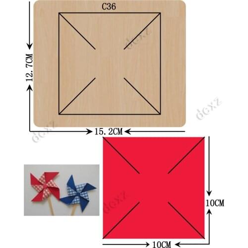 New windmill Wooden die Scrapbooking C-36 Cutting Dies Compatible with most die cutting machines