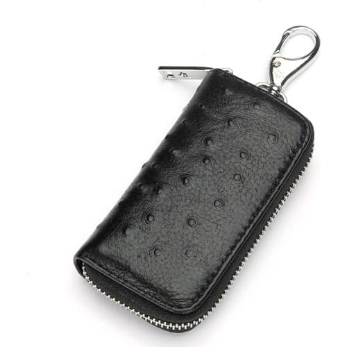 New Key Organizer Keychain Wallet Genuine Leather Key Bag Men Multifunctional Practical Key Bag Simple Creative Car Key Holder