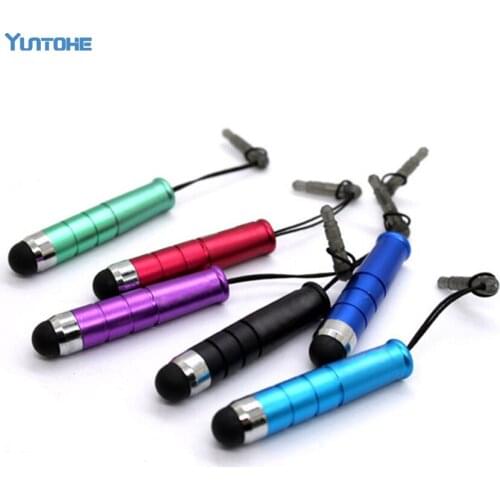 Wholesale 2000pcs/lot Mini Stylus Touch Screen Pen With Anti-Dust Plug For ipad iphone For Capacitive Screen Phone and Tablet PC