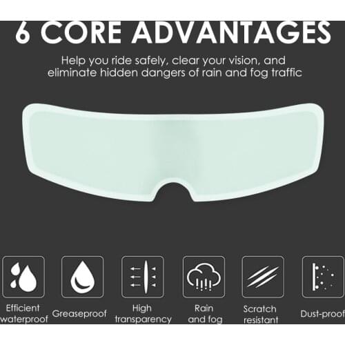 Anti Fog Film for Motorcycle Helmet Visor Nano Coating Fog Resistant Film Motorcycle Accessories Generic