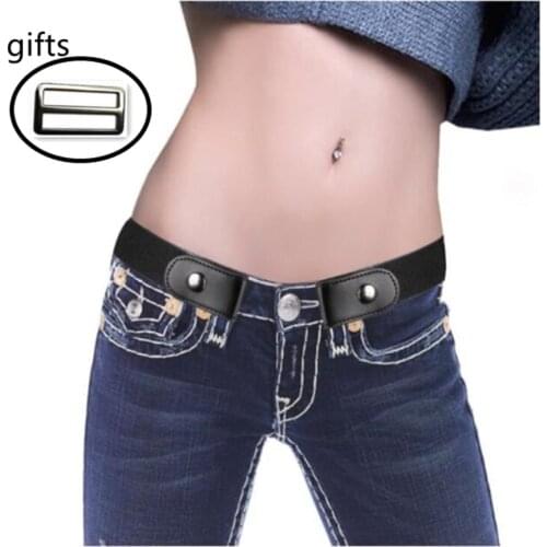 Buckle-Free Elastic Belt for Jean Pants Dresses No Buckle Stretch Waist Belts fit fashion Women Men Boys Girls Drop Shipping2019