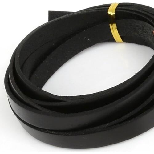 2-5meter/lot 3mm 6mm 10mm Flat Genuine Cow Leather Cord Bracelet Necklace Findings Leather Rope String DIY Jewelry Accessories