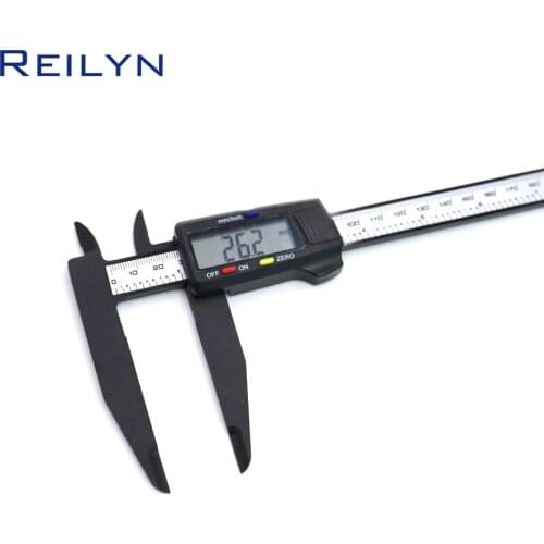 Long measuring jaw LCD display digital caliper 1pc Electronic Digital caliper carbon fiber composite measurement gauge