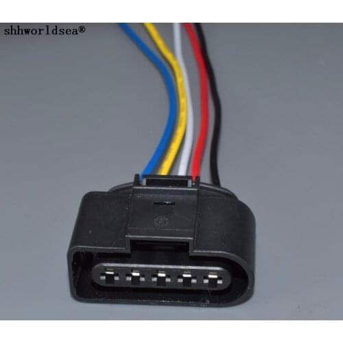 Worldgolden 5 Pin 3.5mm 1J0973725 Auto Ignition Coil Plug Sensor Connector Waterproof Sockets 1J0 973 725 For VW SKODA