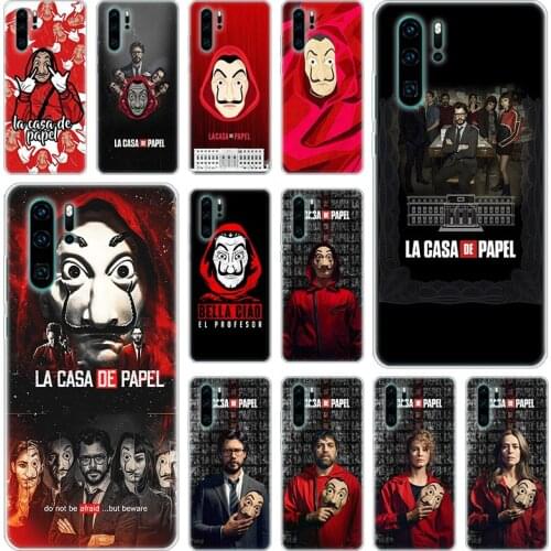 Spain TV Money Heist House Paper Silicone Phone Case for Huawei P40 P30 P20 Pro P10 P8 Lite 2017 P Smart Z S Plus 2019 2020