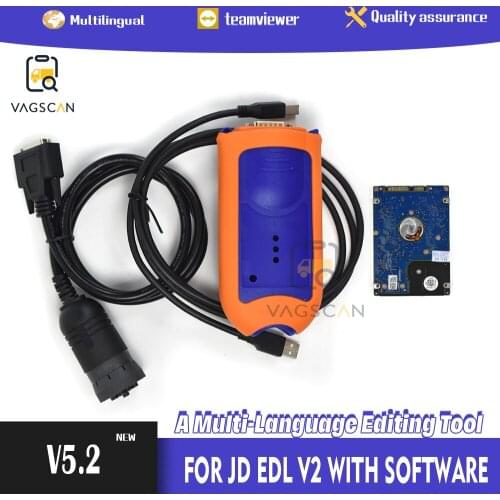 Agriculture Tractor Construction Diagnostic For JD EDL V2 V5.2 Service Advisor JD EDL V2 Electronic Data Link JD diagnostic Tool