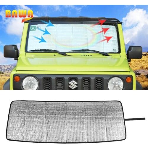 BAWA Windshield Sunshades for Suzuki Jimny 2019+ Car Front Windshield Sun Visor Cover Accessories for Suzuki Jimny JB74 2019