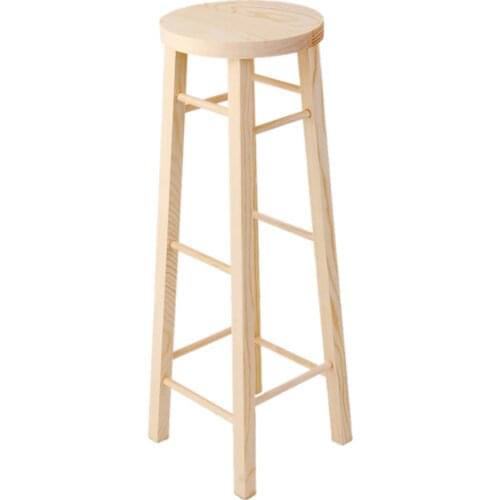 35.5cm Natural Wooden Doll Stool High Stool for 1/3 SD DOD BJD Doll Doll Accessory for Children Gift