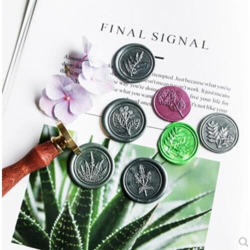 Wedding Decorative Wax Sealing Stamps Flower Vine Olive Branch Wreath Scrapbook Sealing Wax Stamps Wooden Rose Wax Seal Stamp