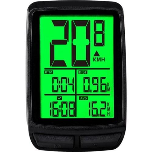 Waterproof Bike Speedometer Luminous Bicycle Odometer Wireless Speedometer Night Outdoor Cycling Equipment Bicycle Computer