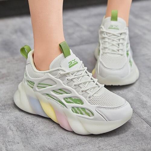 2021Summer Light Sneaker Woman Korean Version Breathable Comfortable Sports Running Shoes Fashion Leisure Shoes zapatillas Mujer