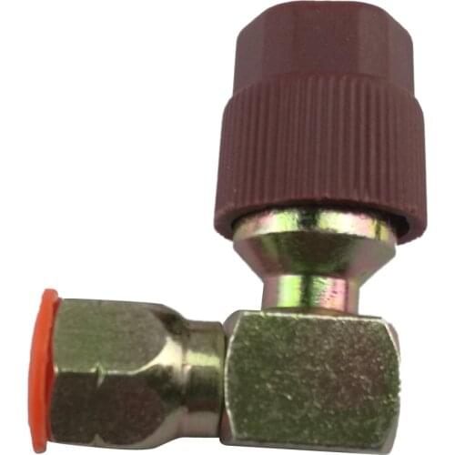 1 pair A/C Charging Adapter Converts R12 to R134a Connector 90 degree