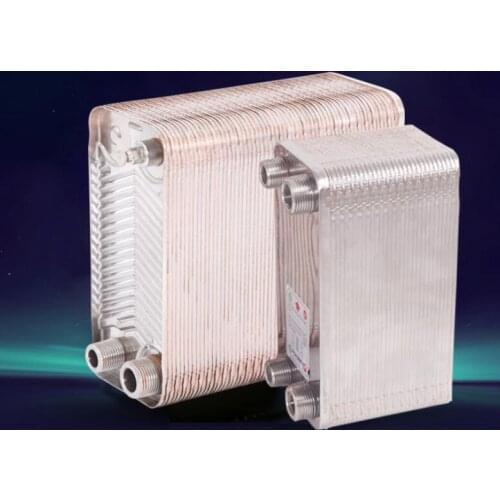 1unit 120 Plates Stainless steel brazed plate heat exchanger hot floor heating radiator