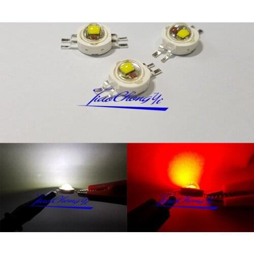 10PCS 2X3W 2chip Double color white/ Red Grnn Blue Yellow UV High Power LED Light Emitting Diode