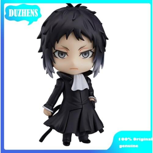 100% Original: Anime Bungo Stray Dogs Ryunosuke Akutagawa Q version figma PVC Action Figure Anime Figure Model Toys Doll Gift