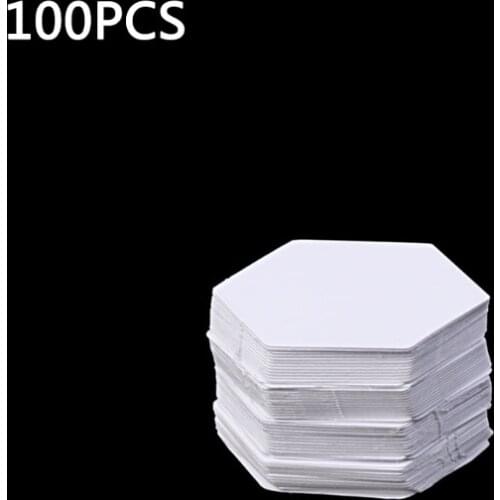 100Pcs Hexagon Templates for Patchwork Paper Quilting Sewing Craft DIY Six Sizes