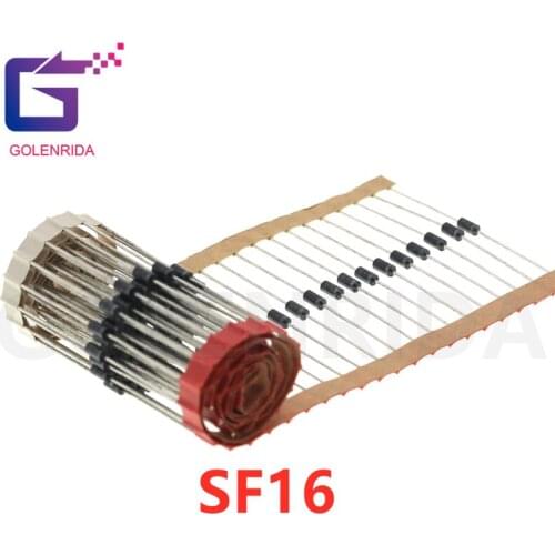 100pcs Rectifier Diode 1A 400V DO-41 SF16