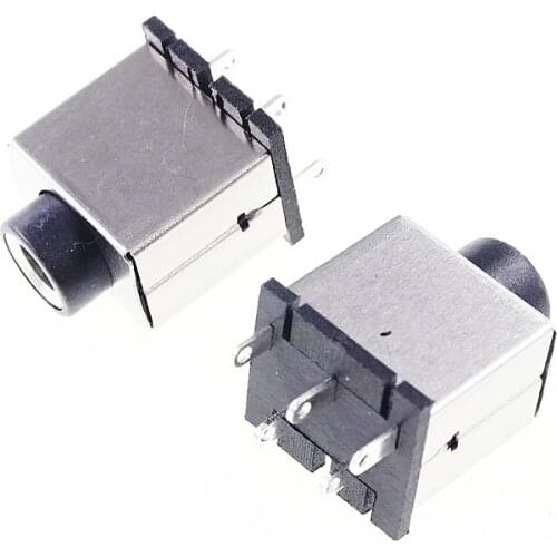 1000pcs Vertical Phone Jack 3.5mm 5 pin stereo audio socket for 3 poles earphone notebook computer plug through hole DC30V 0.5A