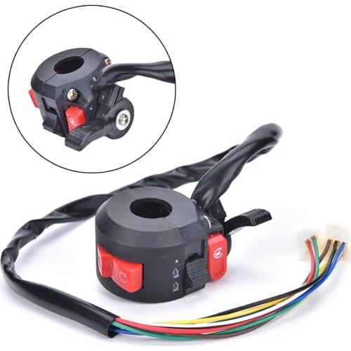 2017 Left Start Kill ON-OFF Switch For Chinese ATV Quad With 22mm Handlebar 8-Wires