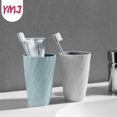 370ml Bathroom Tumblers Plastic Cup Toothbrush Holders Washing Drinking Home Cylindrical Tooth Cup Mug Bathroom Accessories