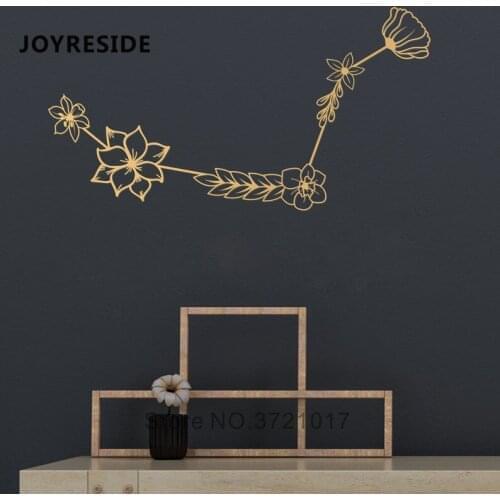 JOYRESIDE Aries Astrological Sign Wall Decal Special Art Wall Stickers Vinyl Design House Fashion Livingroom Decor Aries W136