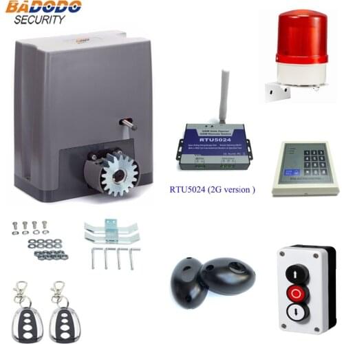 AC220V 800KG automatic Sliding gate door opener operator motor drive closer kits with GSM wireless gate opener for home security