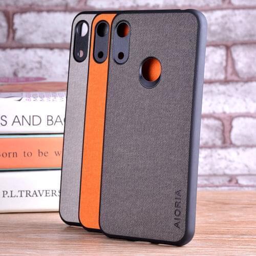 Case for Huawei Honor 8A 8X 8C coque Luxury textile Leather skin soft TPU hard PC phone cover for Huawei Honor 8X 8A case funda