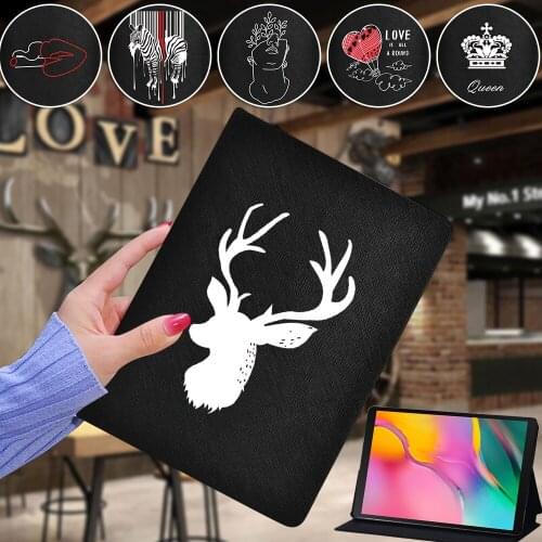For Samsung Galaxy Tab A7 10.4" T500 T505/Tab A A6/Tab A 9.7/Tab A 10.5/Tab E 9.6/Tab S5e 10.5 PU Leather Stand Tablet Case